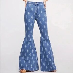Free People Patterned Just Float On Jeans
